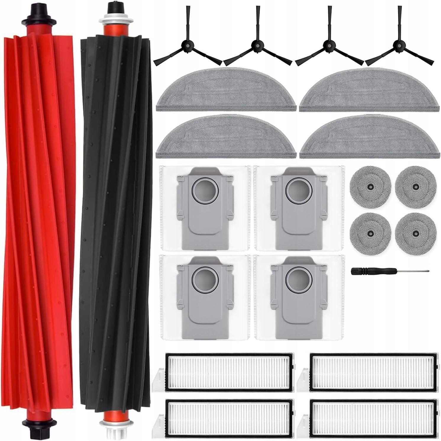 Velká sada pro Roborock S8 maxV sáčky mopy filtry kartáče