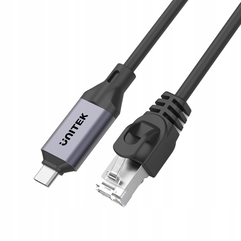 Unitek Ethernetový kabel Usb C RJ-45 Lan, síťový kabel, 5m