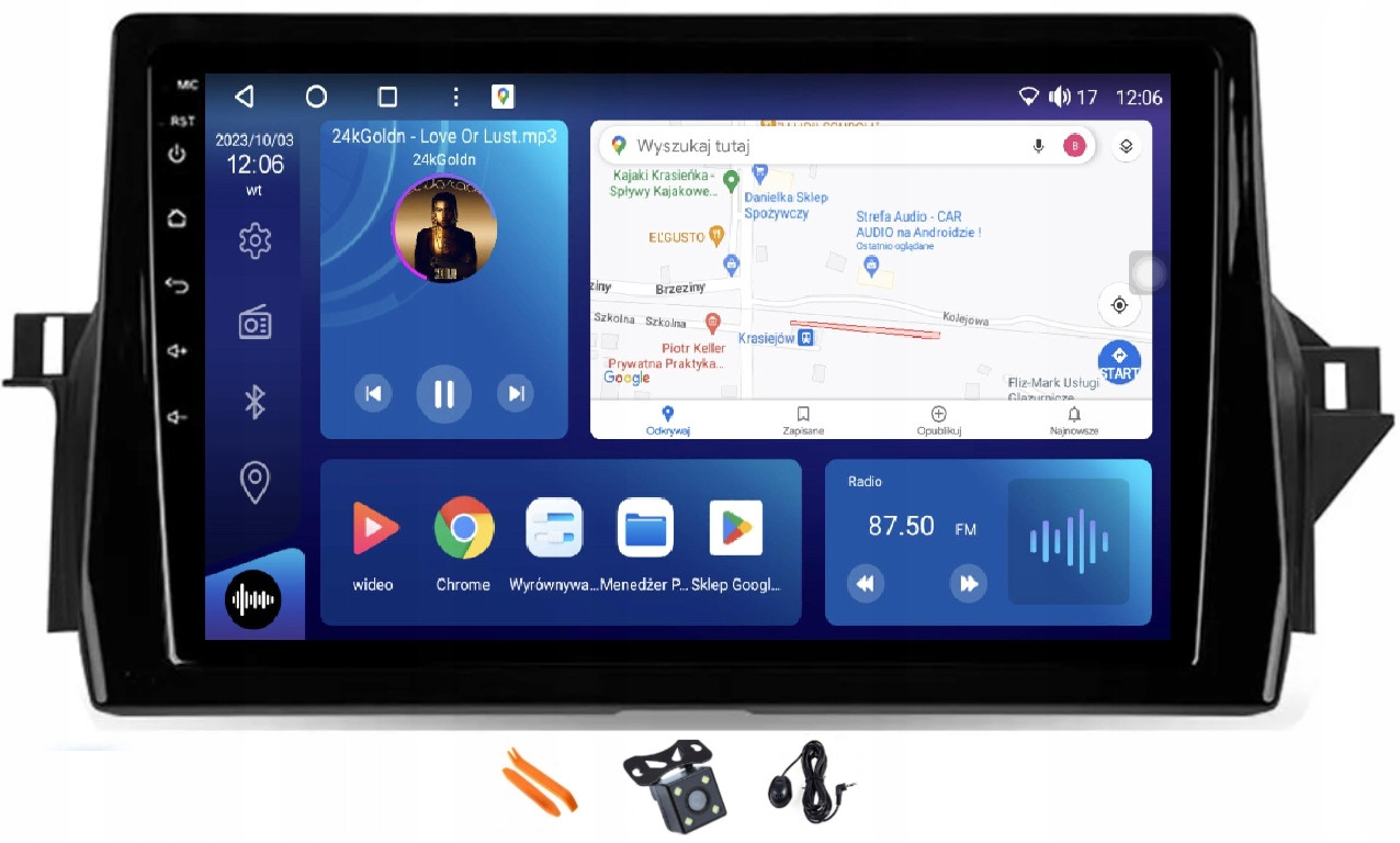 Android Rádio Navigace XQ460S Qled Carplay Toyota Camry 8 VIII XV70 20-21