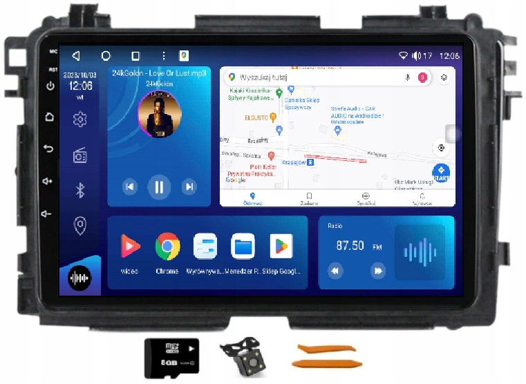 Radio Android Navigace VQ230 Qled Carplay Lte Gps Dsp Honda Hr-v 15-21