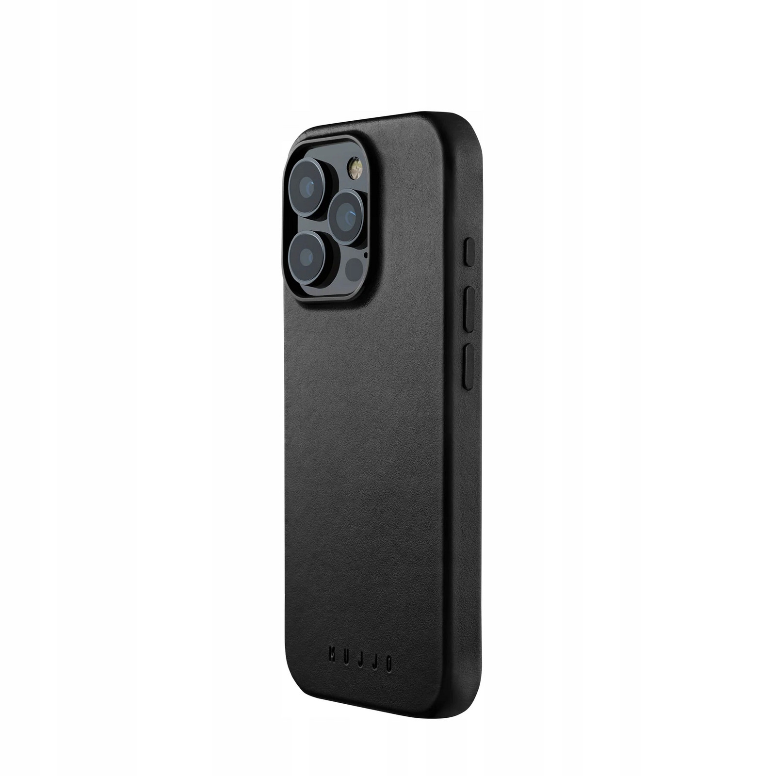 Mujjo Leather Case pouzdro kryt zadní kryt kožené iPhone 16 Pro MagSafe black