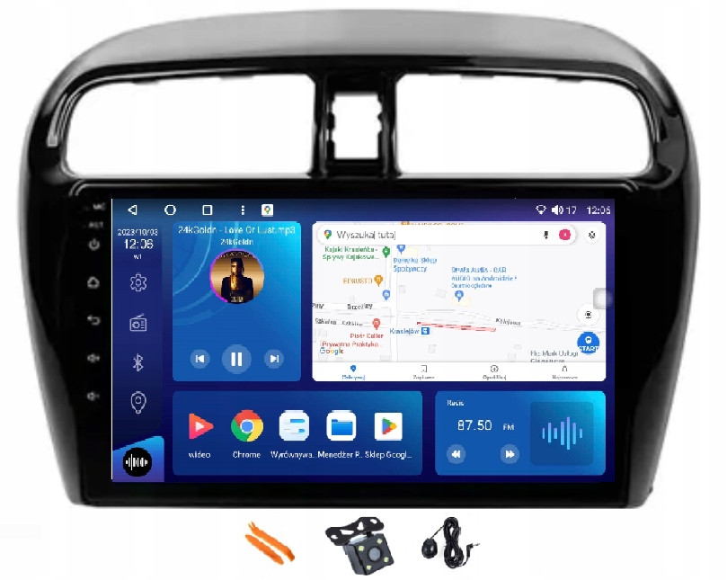 Radio Android Navigace Qled Carplay Lte Dsp Mitsubishi Space Star 12-18