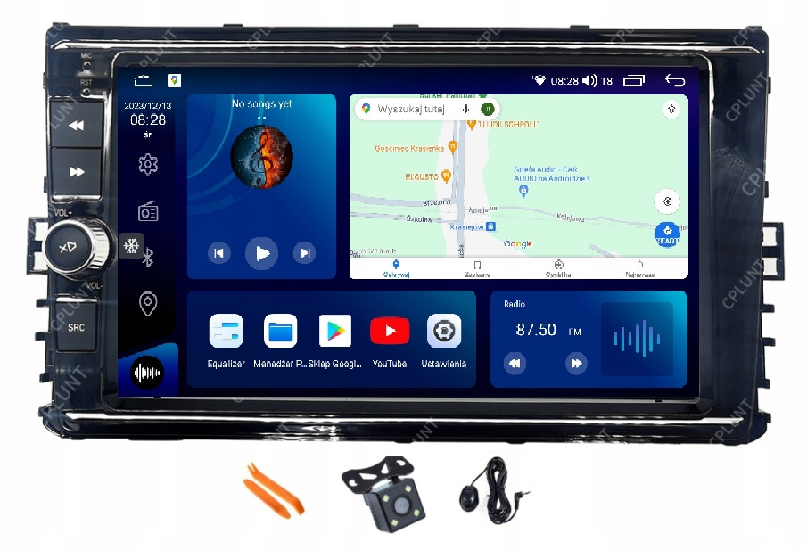 Radio Android Gps Qled Carplay Vw T6 T6.1 Transporter Multivan Bora 4 Cn