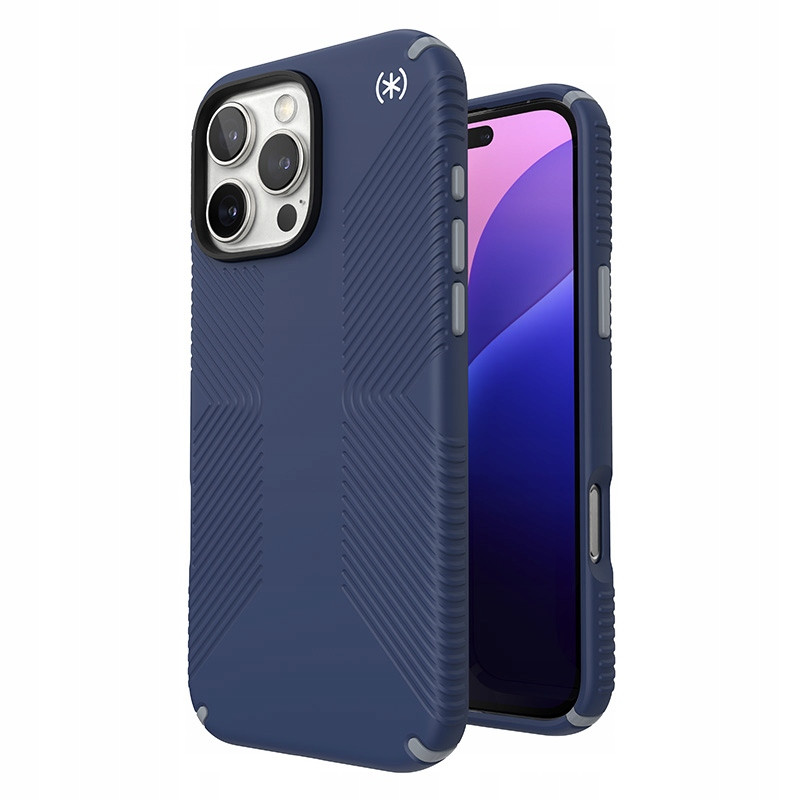 Speck Presidio2 Grip – Pouzdro iPhone 16 Pro Max (Coastal Blue Dust Grey W