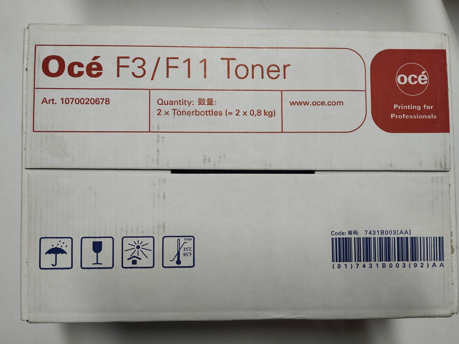 Toner Oce 25001848 Typ F3/ F11 Oce 3045, 3055 2x800g Akce