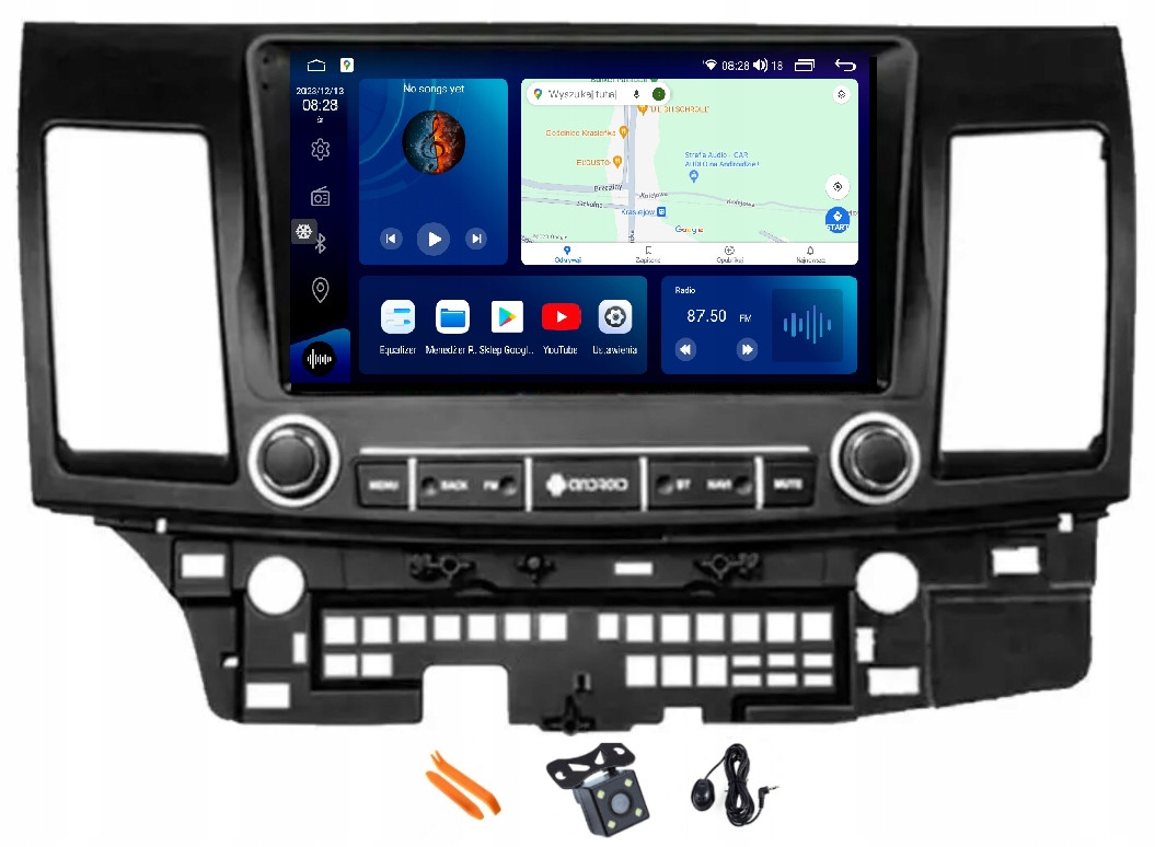 Radio Android Navigace Qled Carplay 256GB Mitsubishi Grand Lancer 07-13