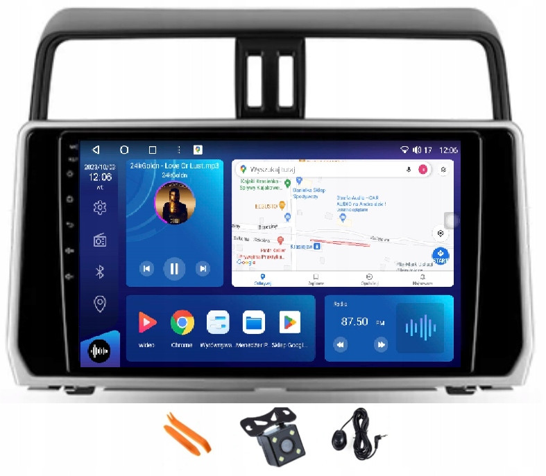 Radio Android Navigace Qled Carplay Toyota Land Cruiser Prado 150 18-20