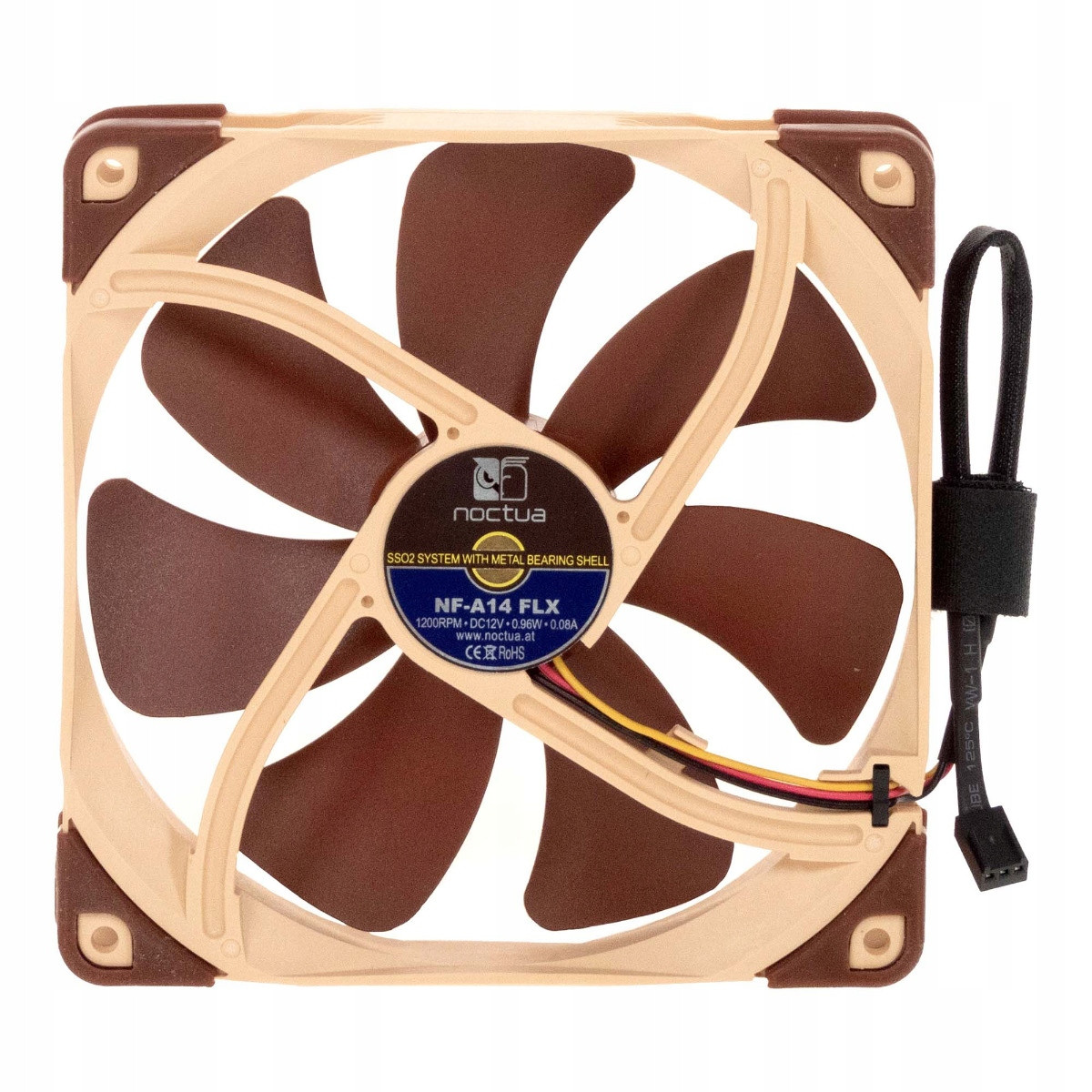 Noctua NF-A14 Flx 3-PIN 12V 0.08A 0.96W 1200RPM 140x140x25mm