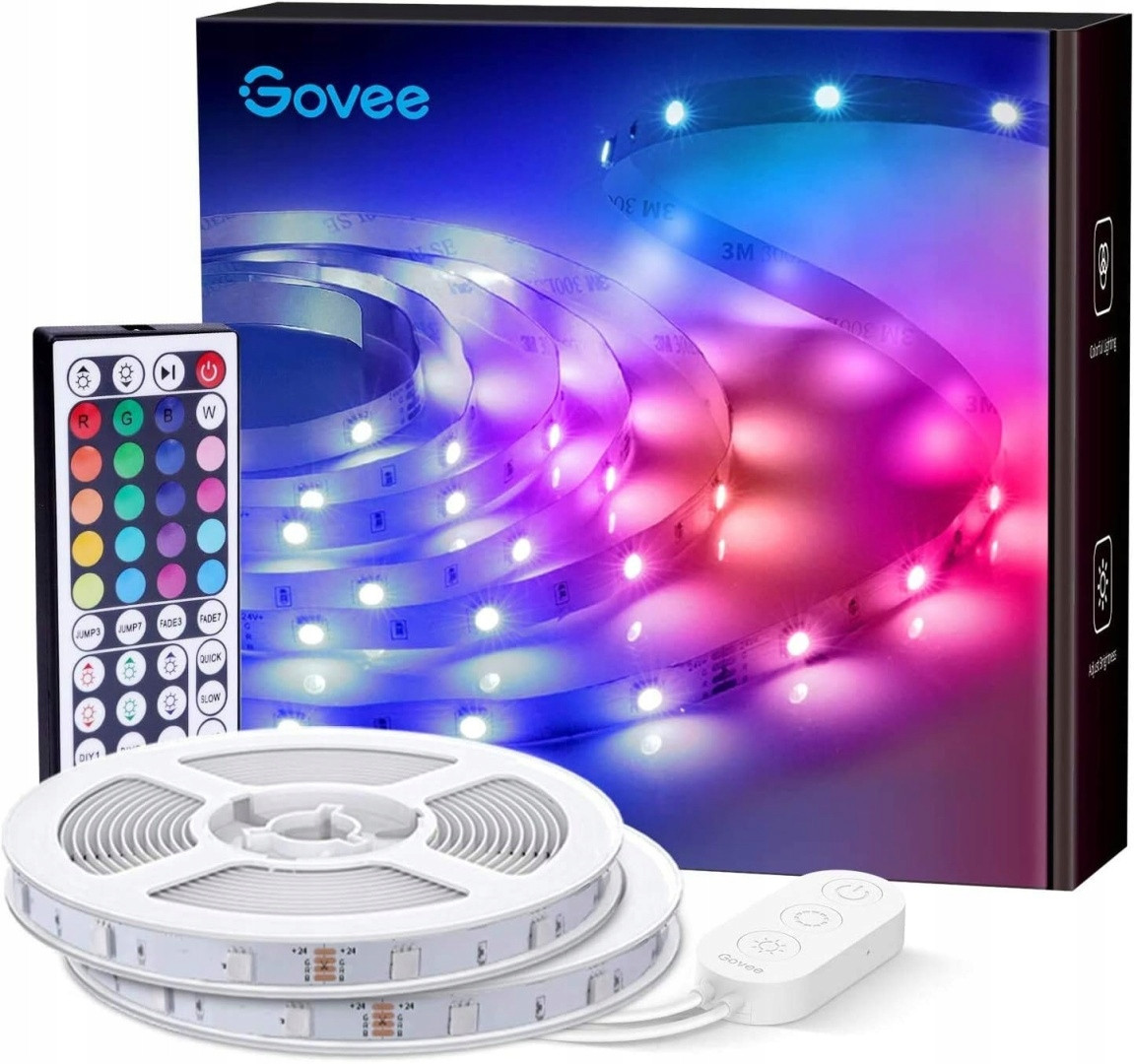 Led Pásek Govee H6191 Ovládání Barev Rgb Led Strip Light 20M 2x10m