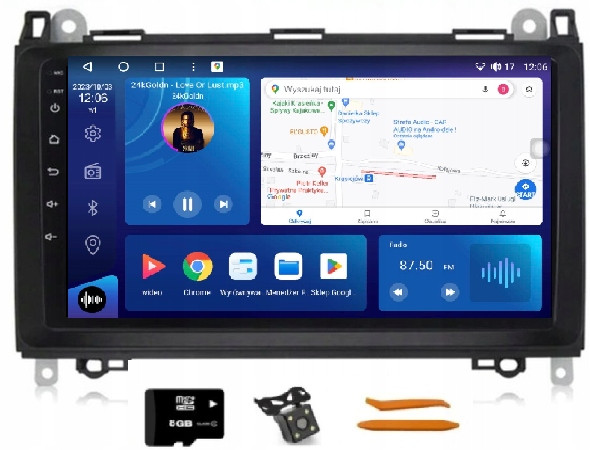 Rádio Android Navigace Mercedes W315 W318 W169 W245 W209 Vw Crafter LT3