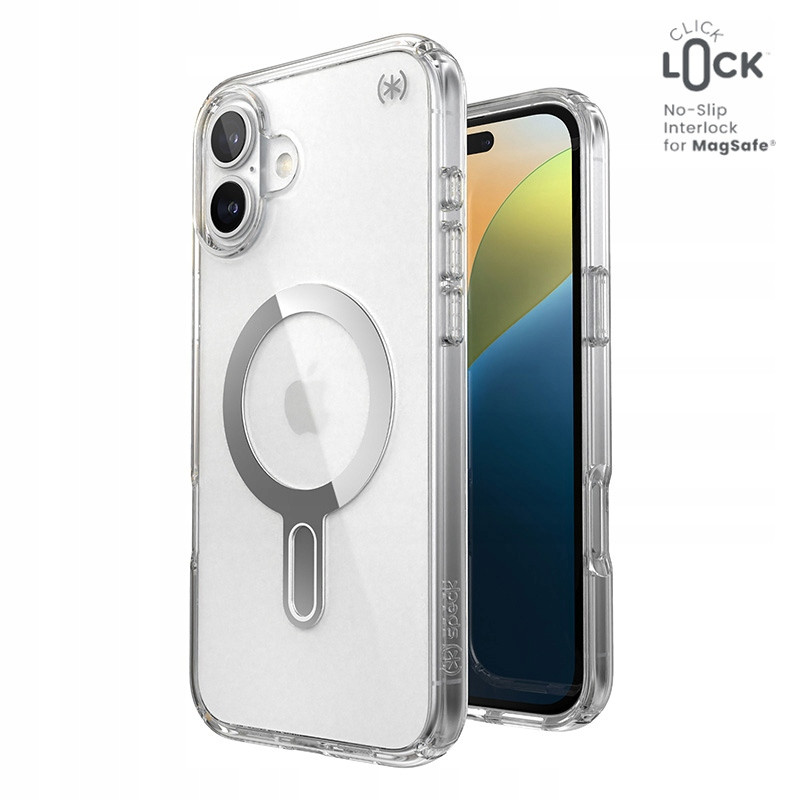 Speck Presidio Perfect-Clear ClickLock & MagSafe – Pouzdro iPhone 16 Plus (Cle