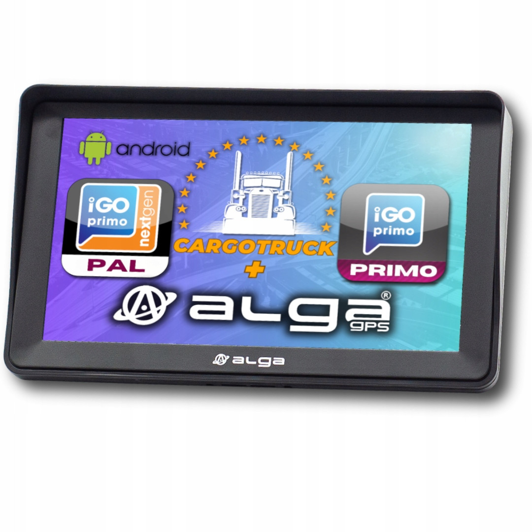 Gps navigace Alga A7A android 16GB. iGO Primo NEXTgen Pal TiR /adr/ Tmc