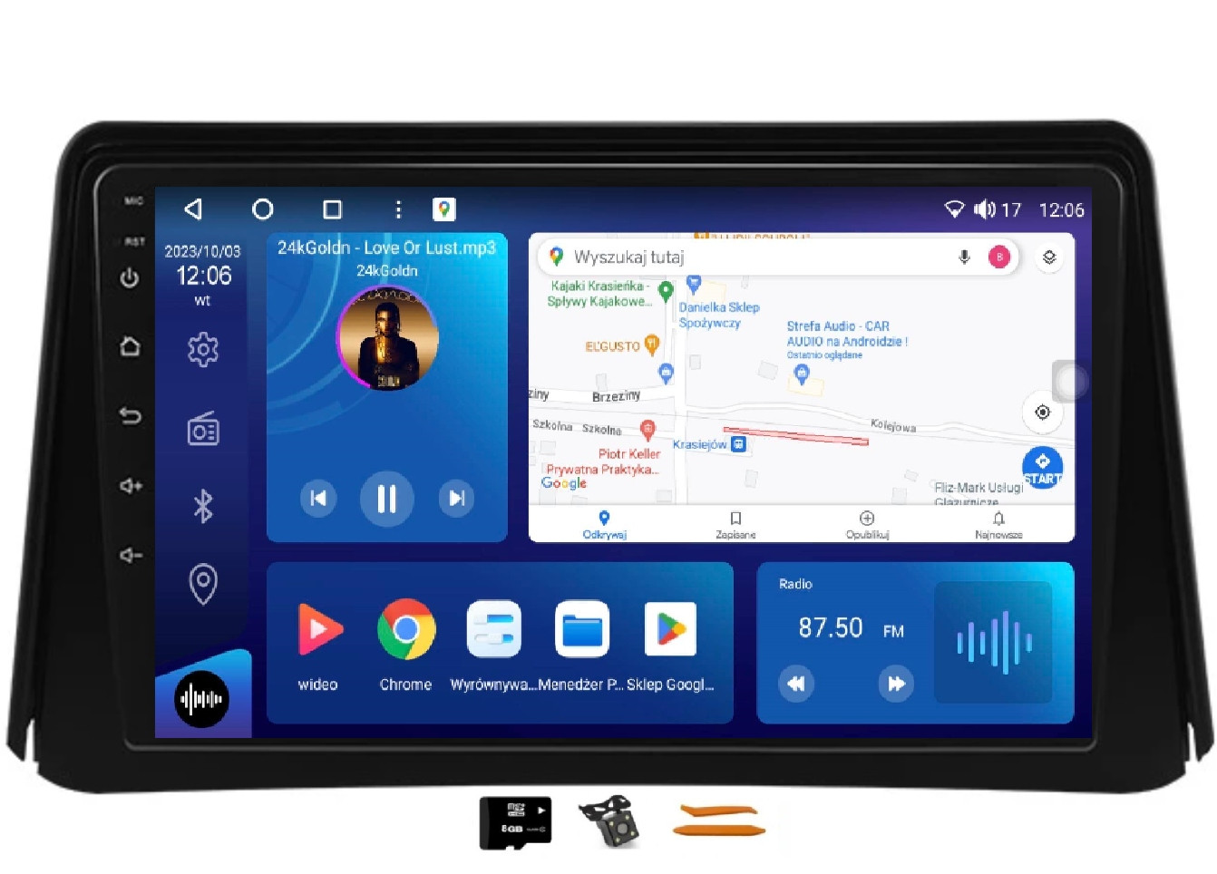 Radio Android Navigace VQ230 Qled Carplay Lte Gps Dsp Opel Mokka A 1 12-16