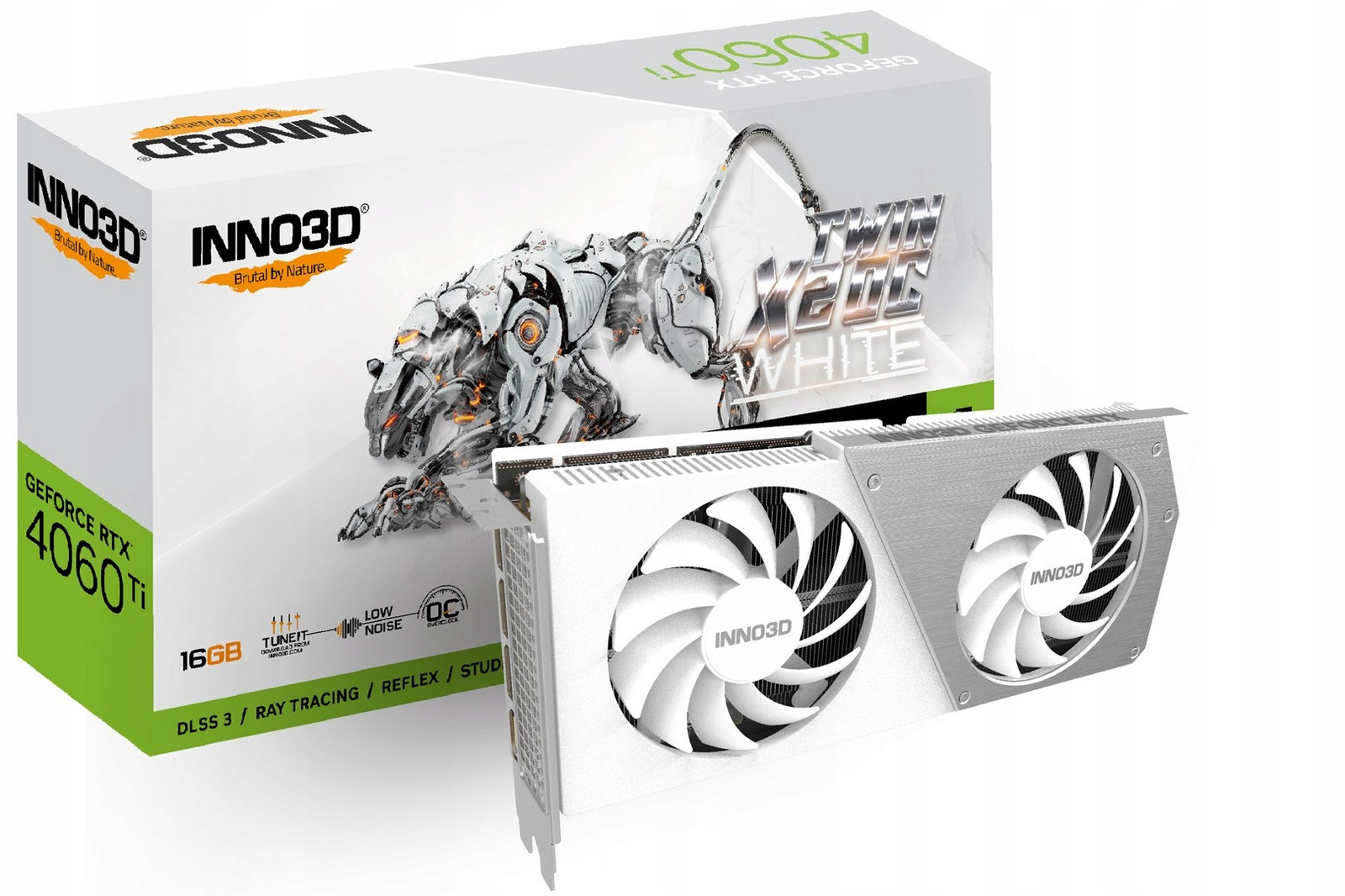 Grafická karta INNO3D GeForce Rtx 4060 Ti Twin X2 Oc White 16GB GDDR6 Dlss