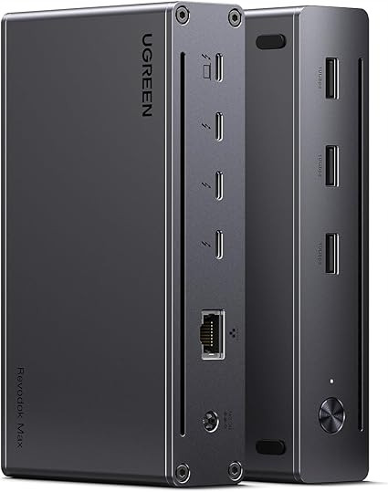 Ugreen dokovací stanice Revodok Max 208, 4x Thunderbolt 4, 3x Usb, RJ45, DC