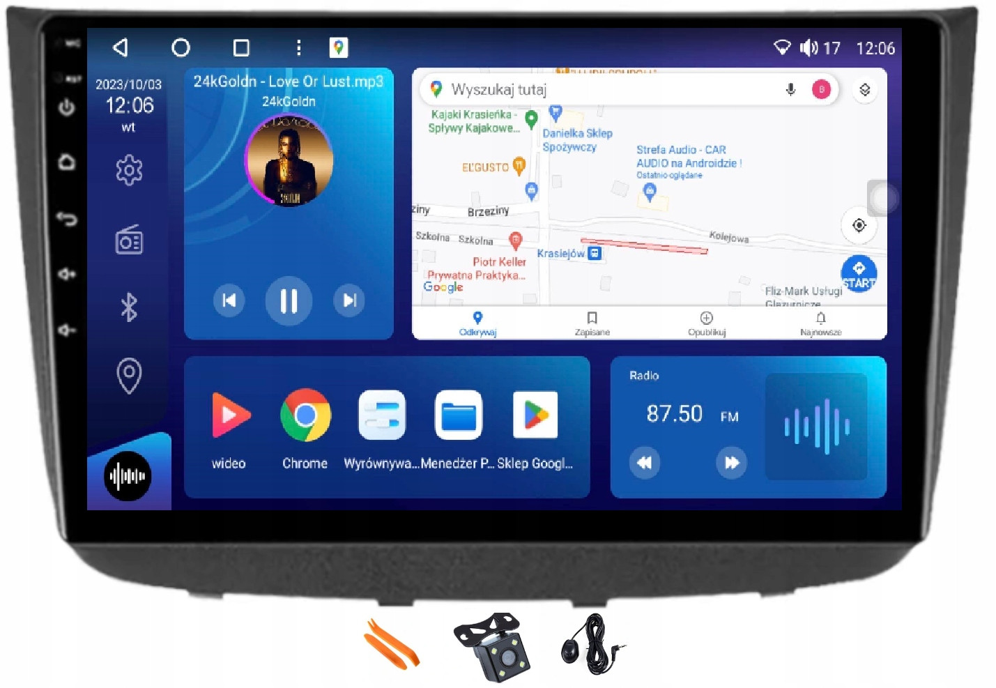 Android Rádio Navigace XQ430S Qled Carplay Lte Mercedes Vito 2 V639 03-15