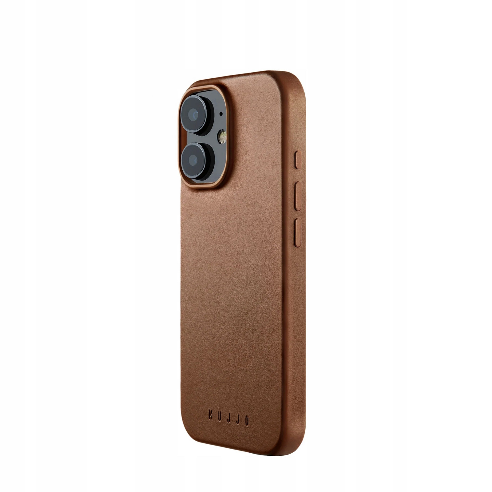 Mujjo Leather Case pouzdro kryt zadní kryt kožené iPhone 16 MagSafe tan