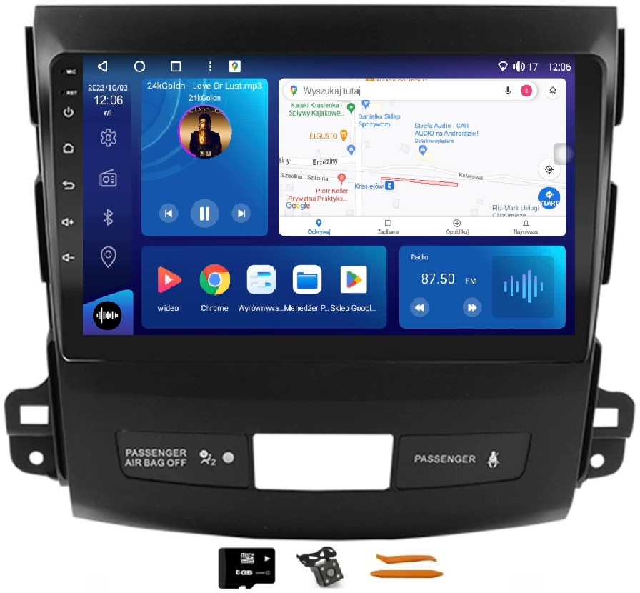 Radio Android Navigace VQ230 Citroen C-crosser 1 07-13 Peugeot 4007 07-13