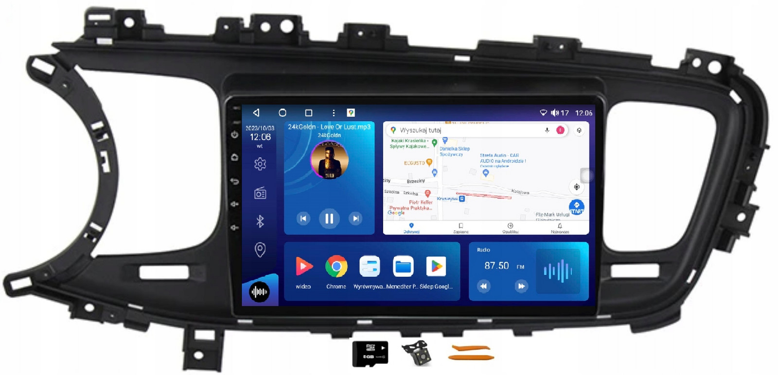 Radio Android Navigace Qled Carplay Gps Dsp Lte 32GB Kia Optima K5 13-15