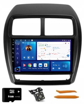 Radio Android Navigace VQ230 Qled Carplay Lte Gps Mitsubishi Asx 2 16-23