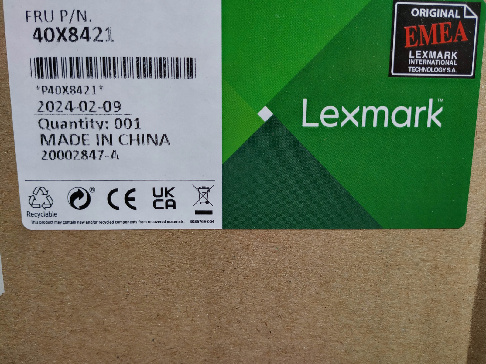 Lexmark Maintenance kit set fuser 40X8421 MS811 MX711 MX812 Akce