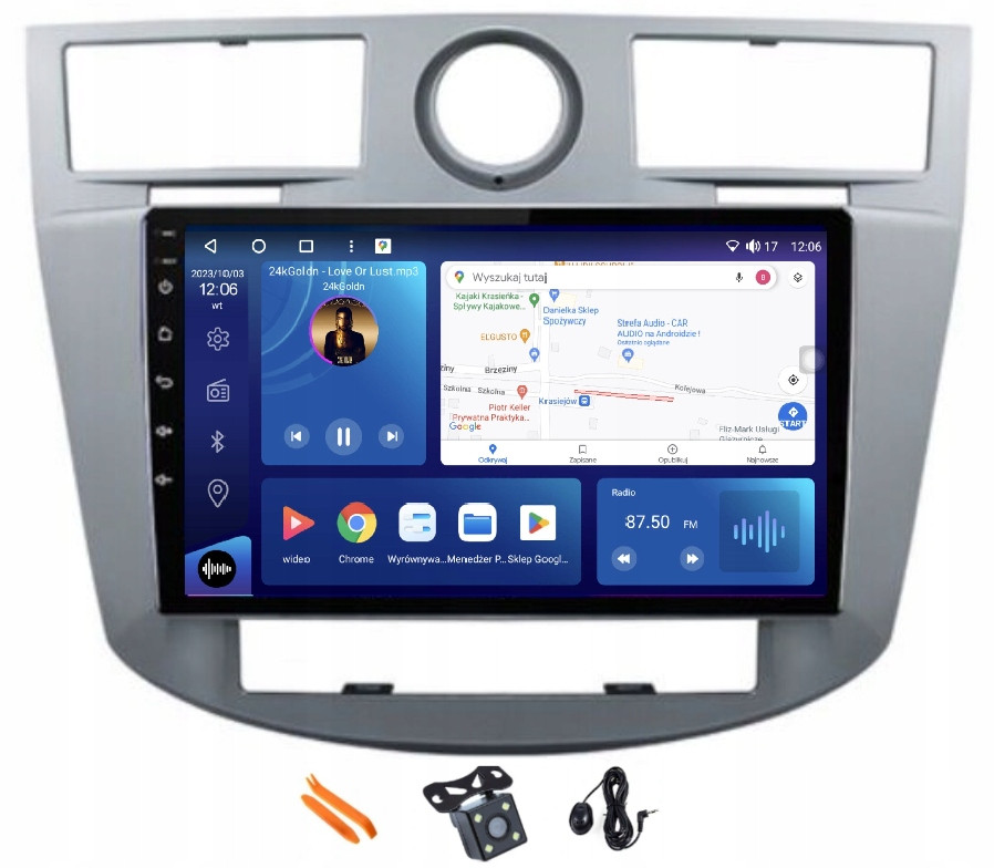 Radio Android Navigace VQ230 Qled Carplay Lte Gps Chrysler Sebring 3 06-10