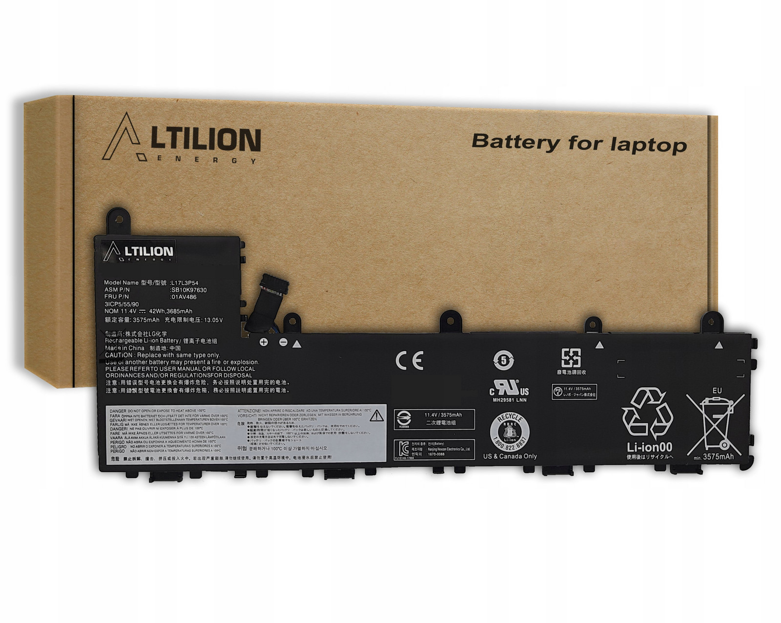 Baterie L17L3P54 01AV486 L17M3P56 L17L3P56 pro Lenovo ThinkPad Yoga 11e