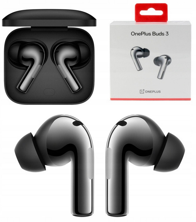 Orig Sluchátka OnePlus Buds 3 Bezdrátové potlačení hluku Metallic Gray