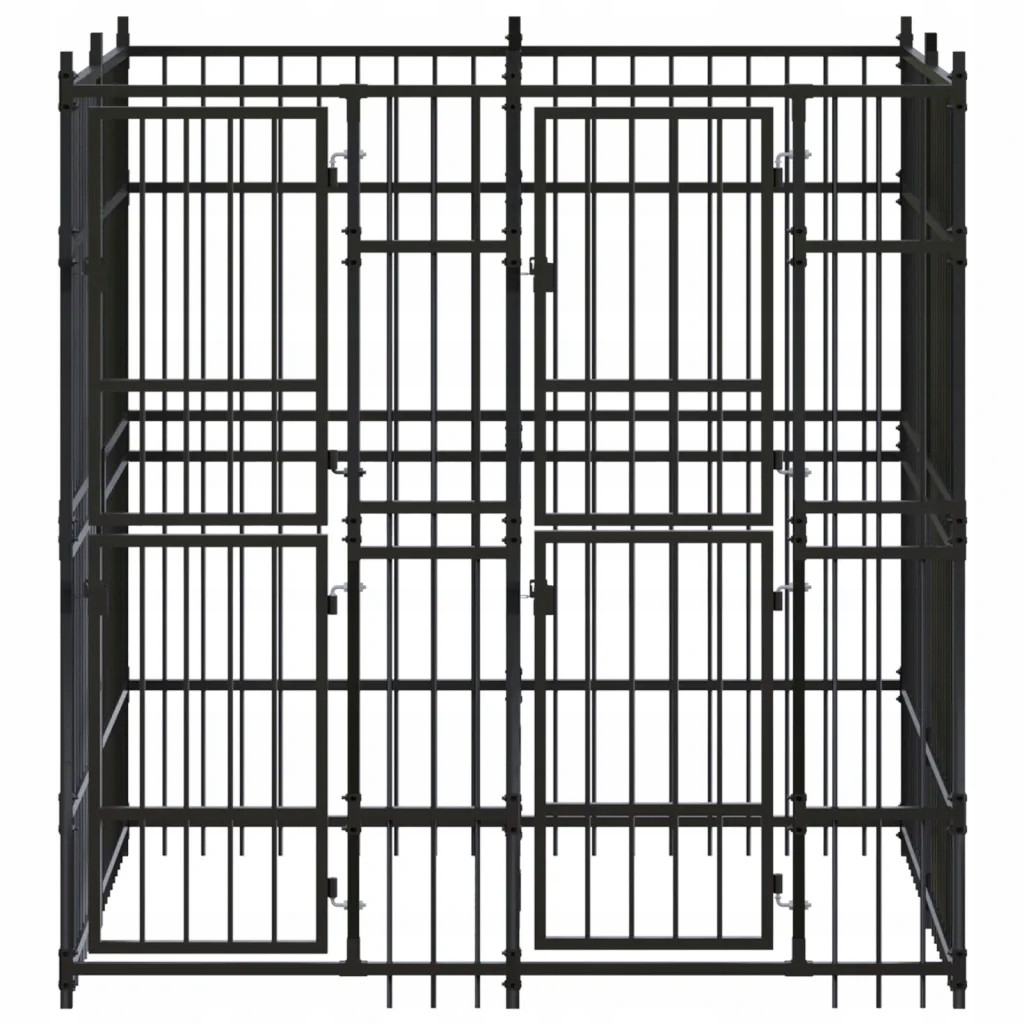 Kotec venkovní pro psa, ocelová, 3,69 m²
