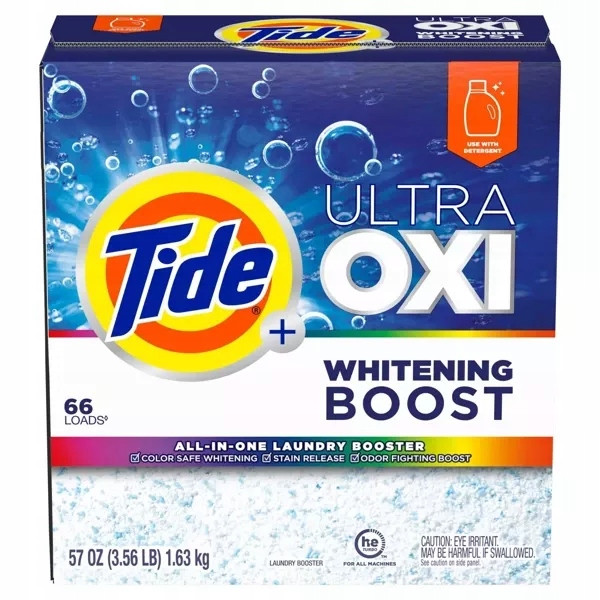 Tide Ultra Oxi Whitening Boost 1,63 kg 66 praní prací prášek