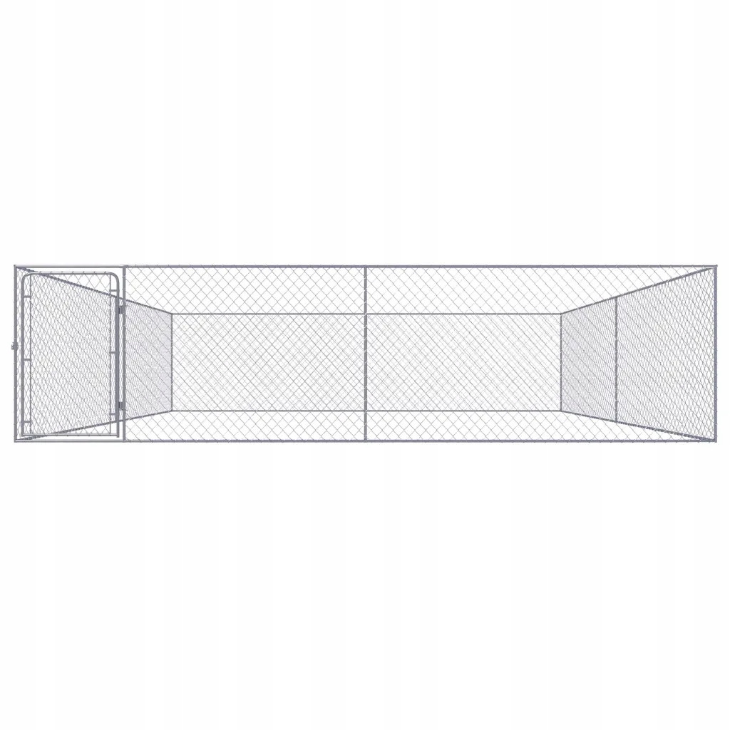 Kotec pro psa, galvanizovaná ocel, 4 x 4 x 1 m