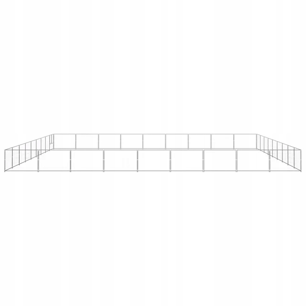 Kotec pro psa, stříbrná, 81 m², ocelová