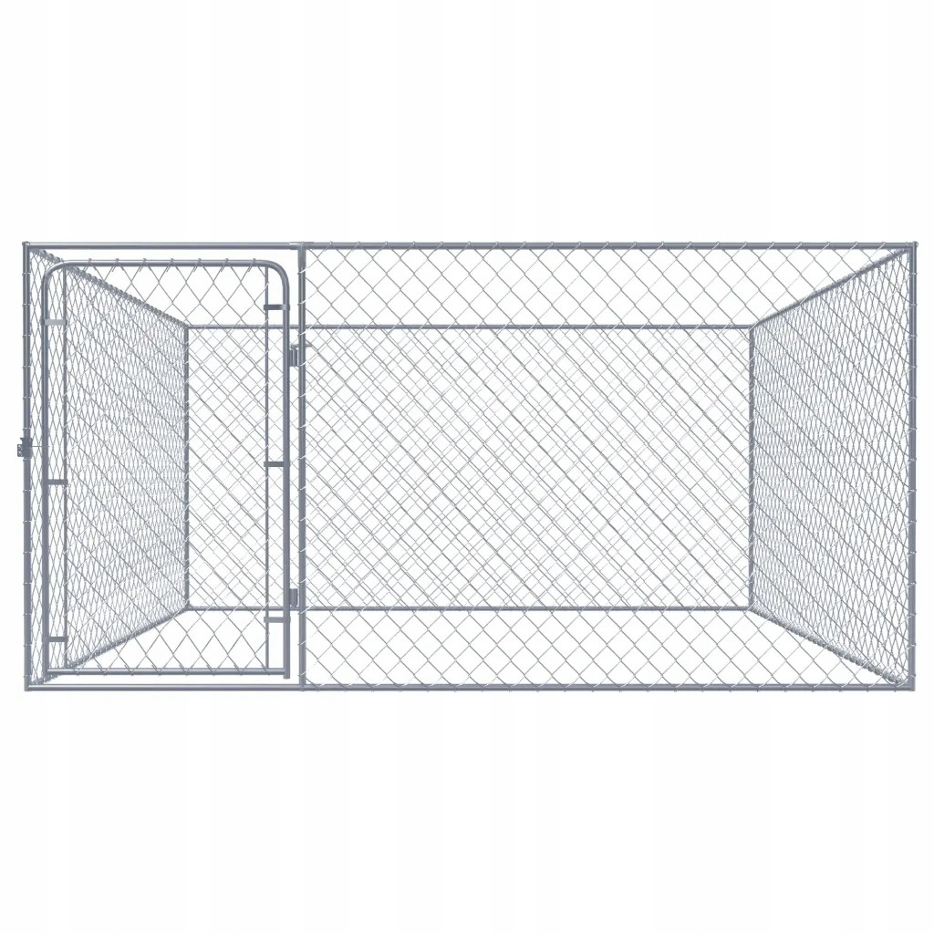 Kotec pro psa z galvanizované oceli, 2 x 2 x 1 m