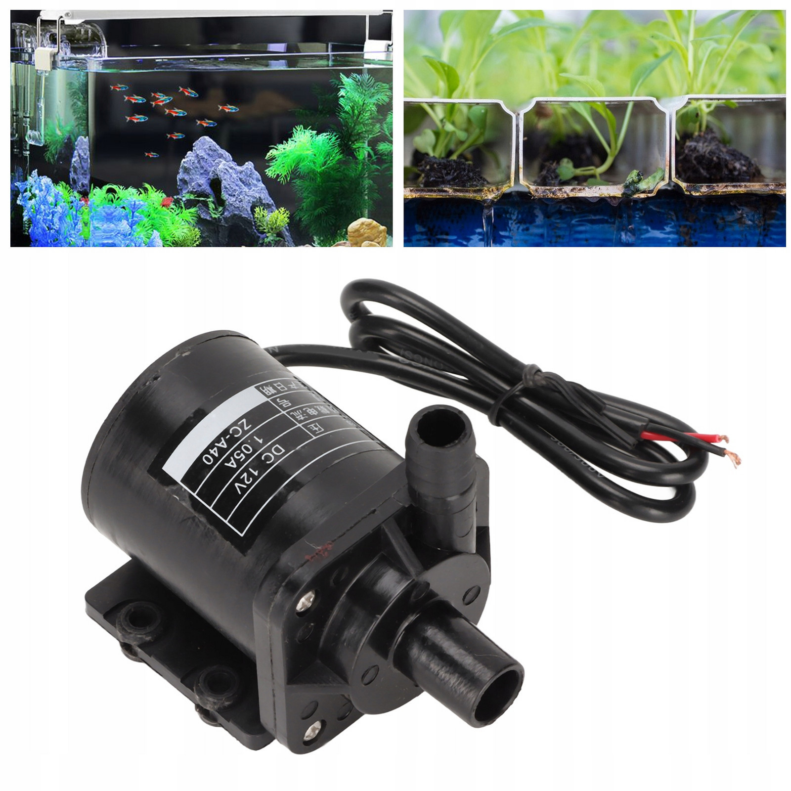 Ponorné Čerpadlo Pro Akvárium 12V Ponorné