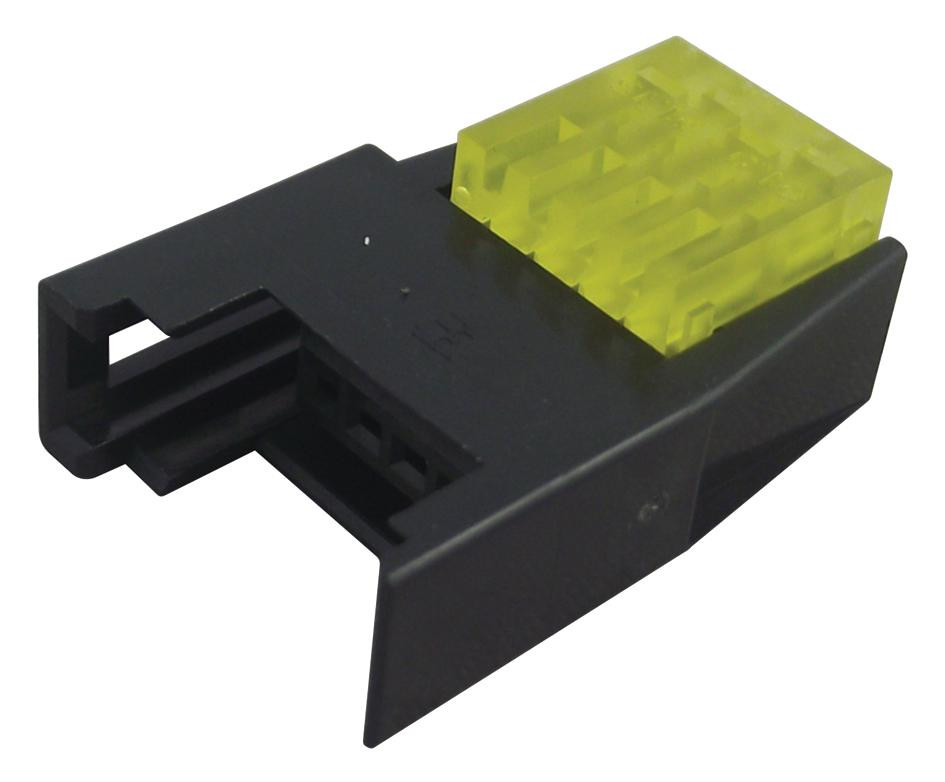 Te Connectivity 1746741-4 Socket, Yellow, 4Pole