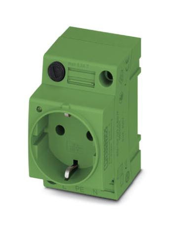 Phoenix Contact 804030 Mains Socket, 2P, 16A, 250V, Din Rail