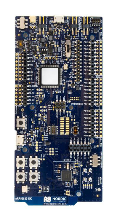 Nordic Semiconductor Nrf52833-Dk Dev Kit, Bluetooth Le, Zigbee, Soc