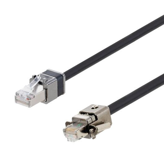 L-Com Trg795Mz-02 Patch Cord, Rj45 Plug-Plug, Blk, 6.6Ft