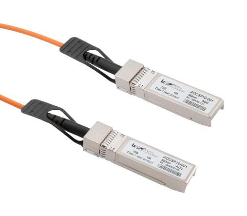 L-Com Aocsp10-002 Active Optical Cable Sfp+ 10Gbps, 2 Meters, Msa Compatible 29Ah9119