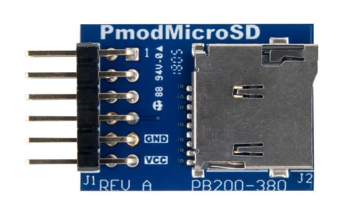 Digilent 410-380 Microsd Card Slot, Pmod Microsd, Board