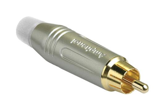 Amphenol Audio Acpr-Swh Rca Connector, Plug, 2Pos, Satin/white