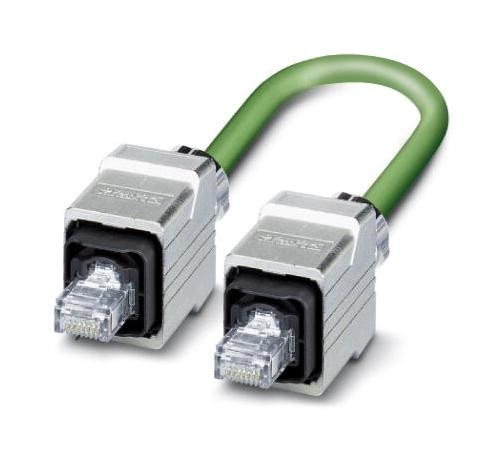 Phoenix Contact 1408975 Cbl Assy, Rj45-Rj45 Plug, 2M, Green