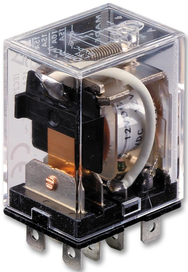 Omron Industrial Automation Ly2-8 Dc48 Relay, Dpdt, 120Vac, 28Vdc, 15A