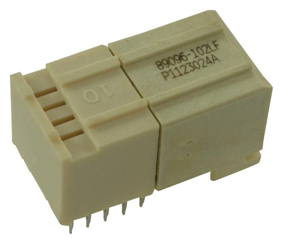 Amphenol Communications Solutions 89096-102Lf Backplane Conn, Receptacle, 10 Pos, 2Mm