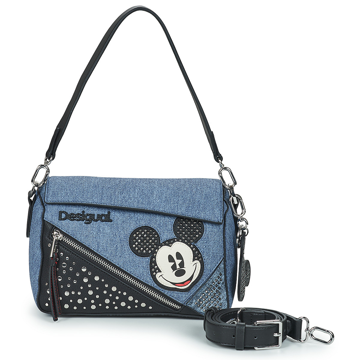 Desigual  BAG MICKEY DENIM EDGE PHUKET MINI NF PU  Modrá