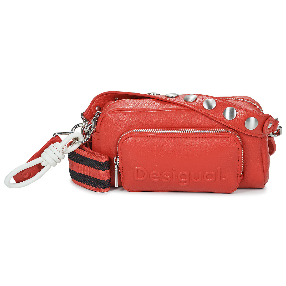 Desigual  BAG HALF LOGO FW24 PRADES NO CONT  Červená