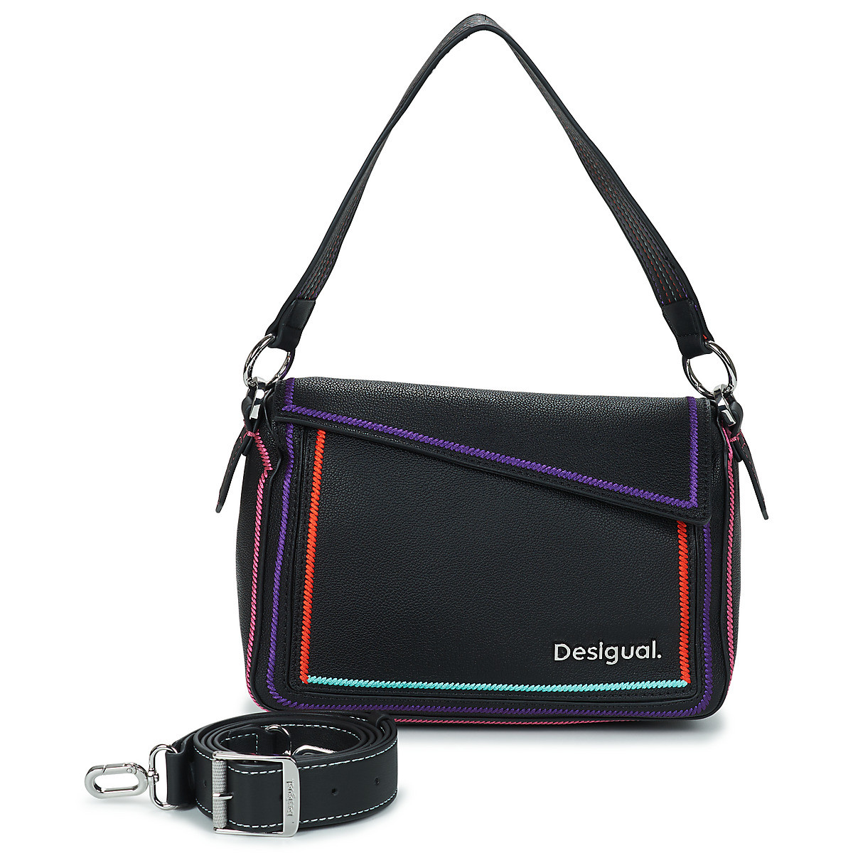 Desigual  BAG CLEO PHUKET MINI NO FLAP  Černá