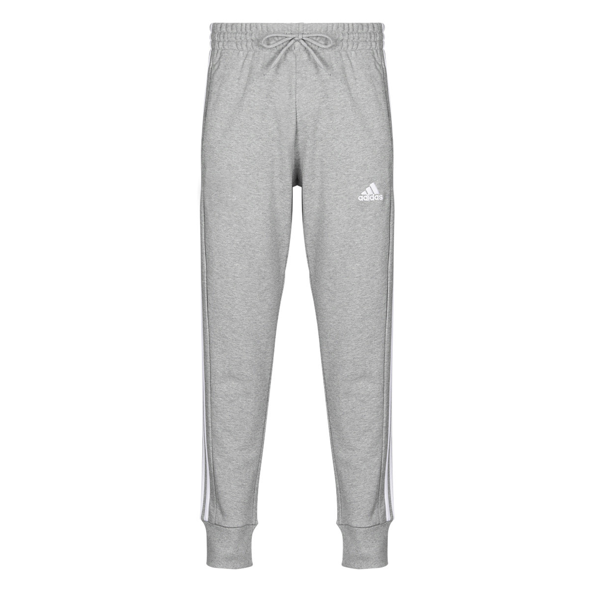 adidas  Essentials French Terry Tapered Cuff 3-Stripes Joggers  Šedá