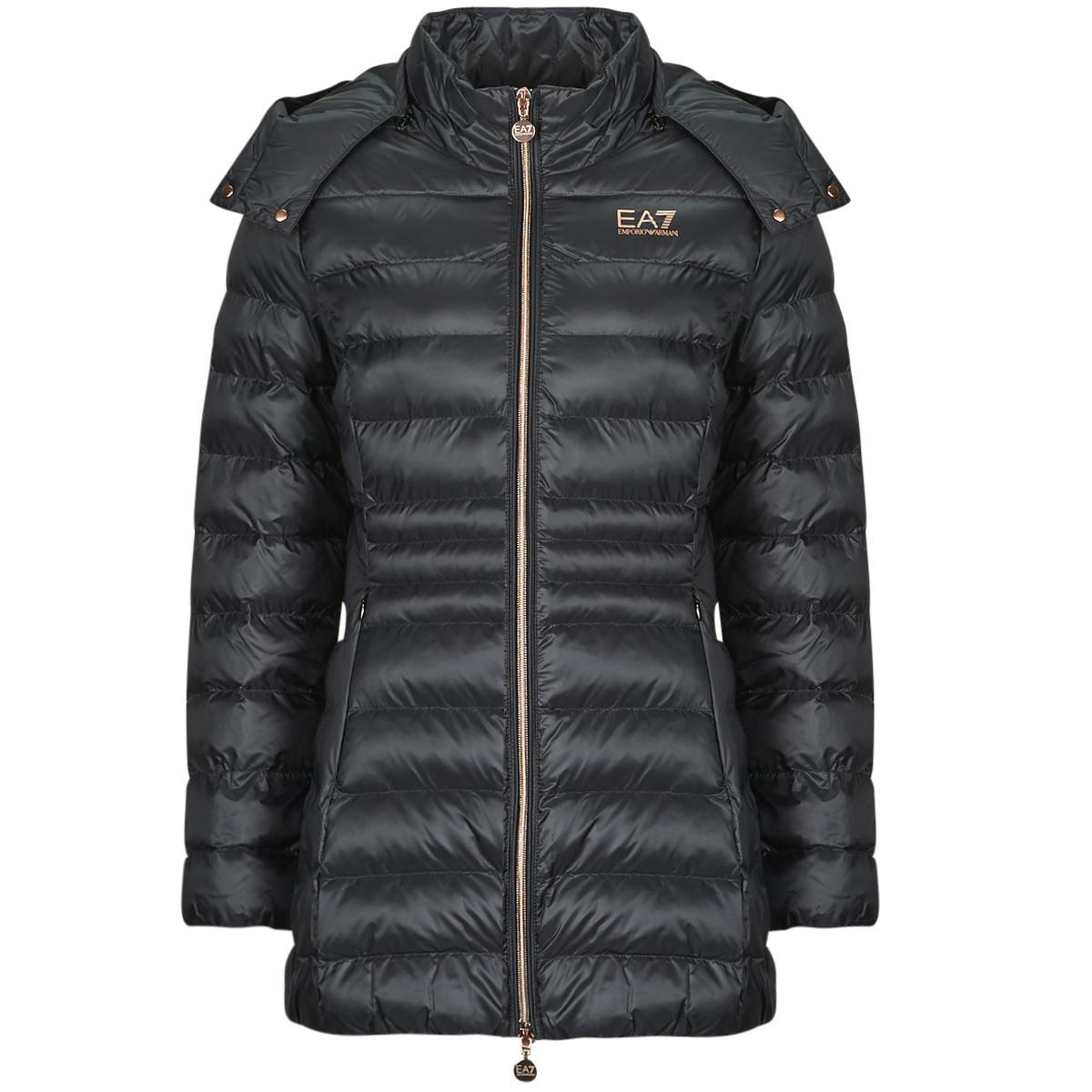 Emporio Armani EA7  CORE LADY CABAN COAT  Černá