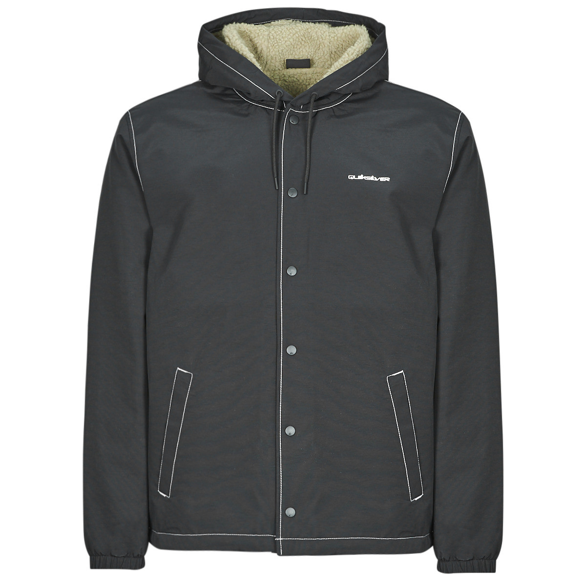 Quiksilver  RAIN CLOUD WARM HOODED COACH  Černá